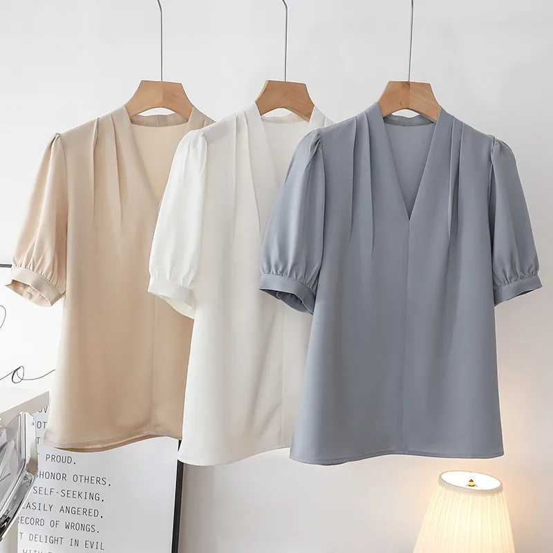 

Ele ort Sve Silk irt Женский летний новый топ для поездок на работу и профессионального интервью Quali из полиэстера прямого кроя