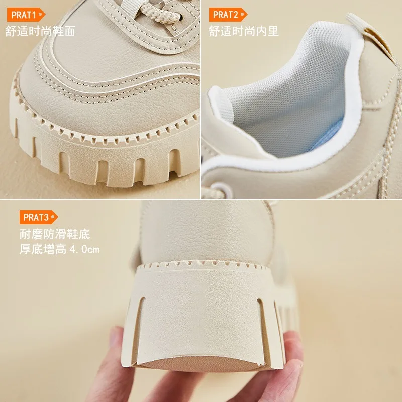 New Spring Autumn Casual Shoes Ladies Thick Sole Lace Up Casual Sneakers Women Outside Flat Comfortable Running Shoes Кроссовки