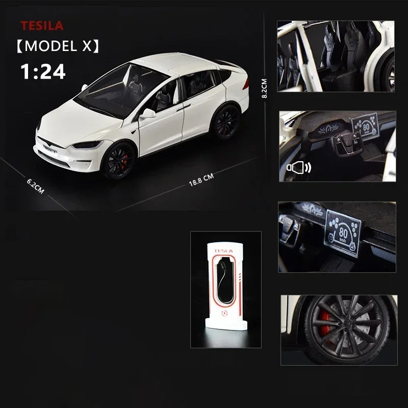 1:24 Model X-Y -3 Alloy Die Cast Toy Car Model Sound and Light Children's Toy Collectibles Birthday gift