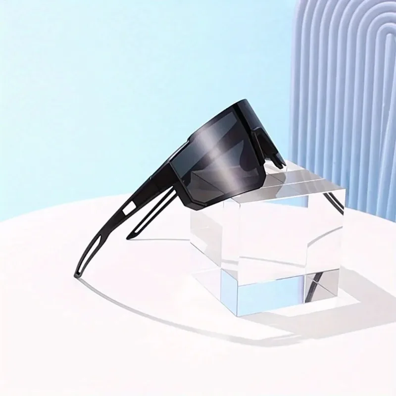 2pcs Men's Oversized Cycling Sunglasses Women Sport Goggles Windproof Lens Road Riding Bike Eyewear UV400 Gafas De Sol - view 5