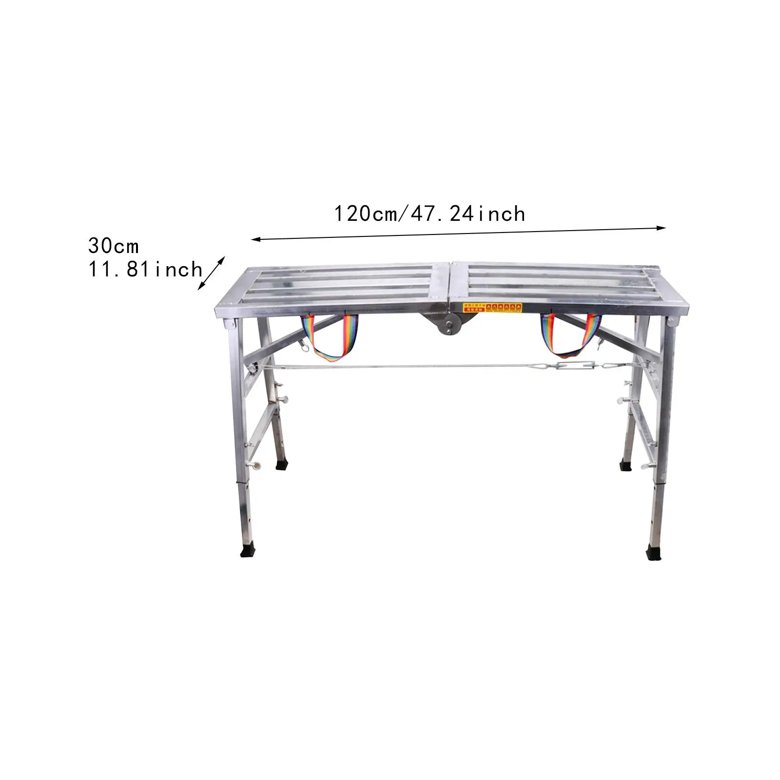 Heavy Duty Scaffolding Platform Foldable Workbench Steel Folding Ladder Sturdy Work Platform for Construction Use