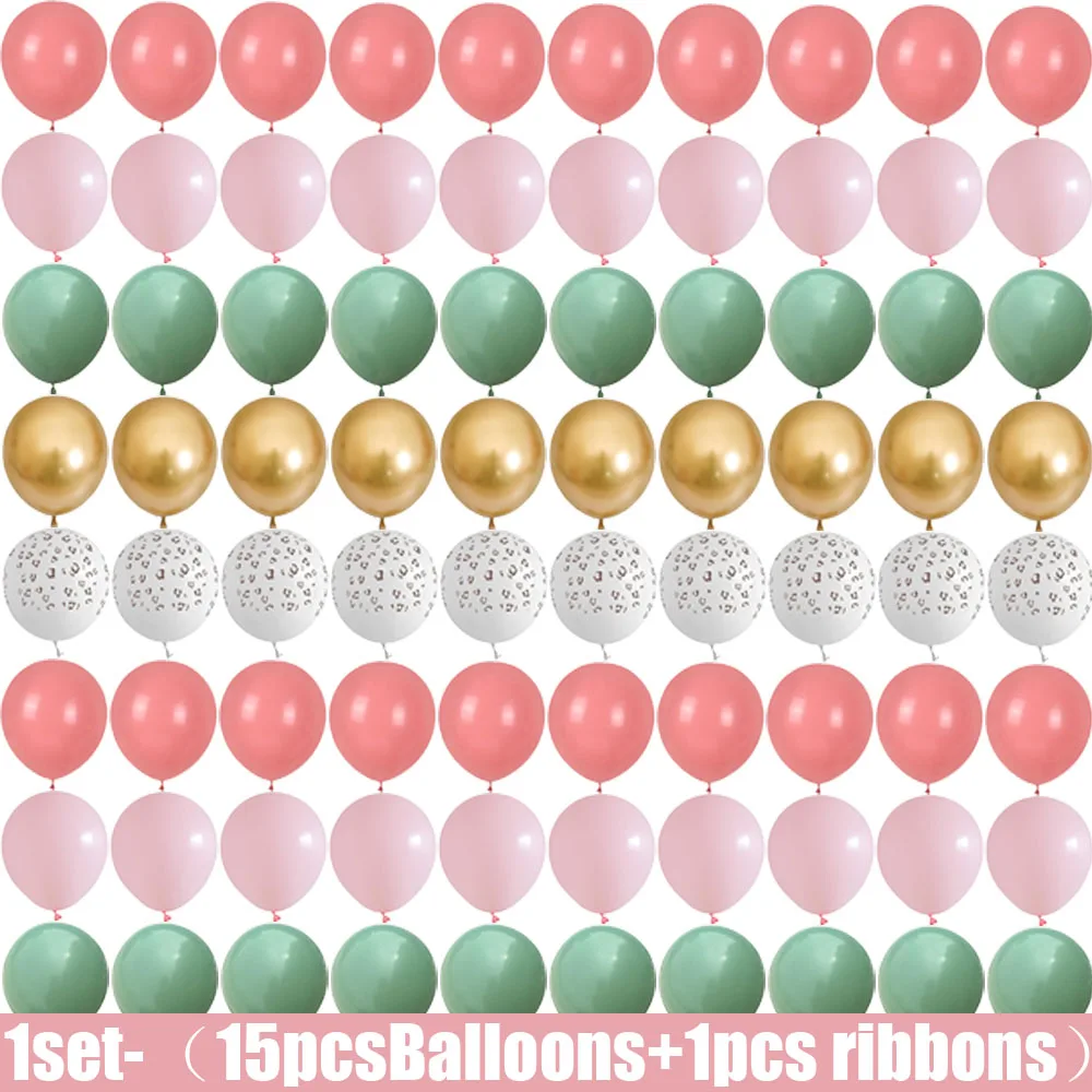 Leopard pink latex balloons 15-150pcs, optional, suitable for weddings, birthday parties