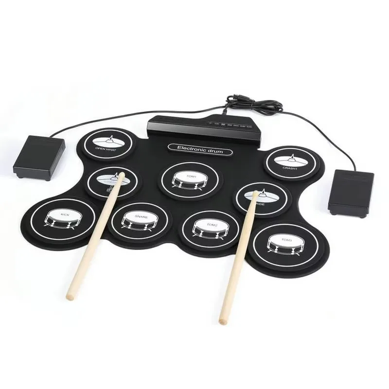 Cross-border Drum Kit For Home Practice Jazz Drumming Children's Convenient For Hands-on Learning Electronic Drum Set