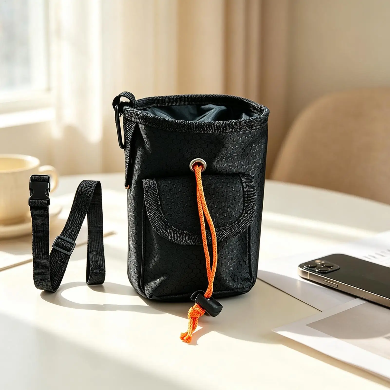 Chalk Bag For Rock Climbing, Adjustable Belt Quick-Lock Drawstring Pouch Climbing Chalk Bags For Bouldering Gym Weightlifting
