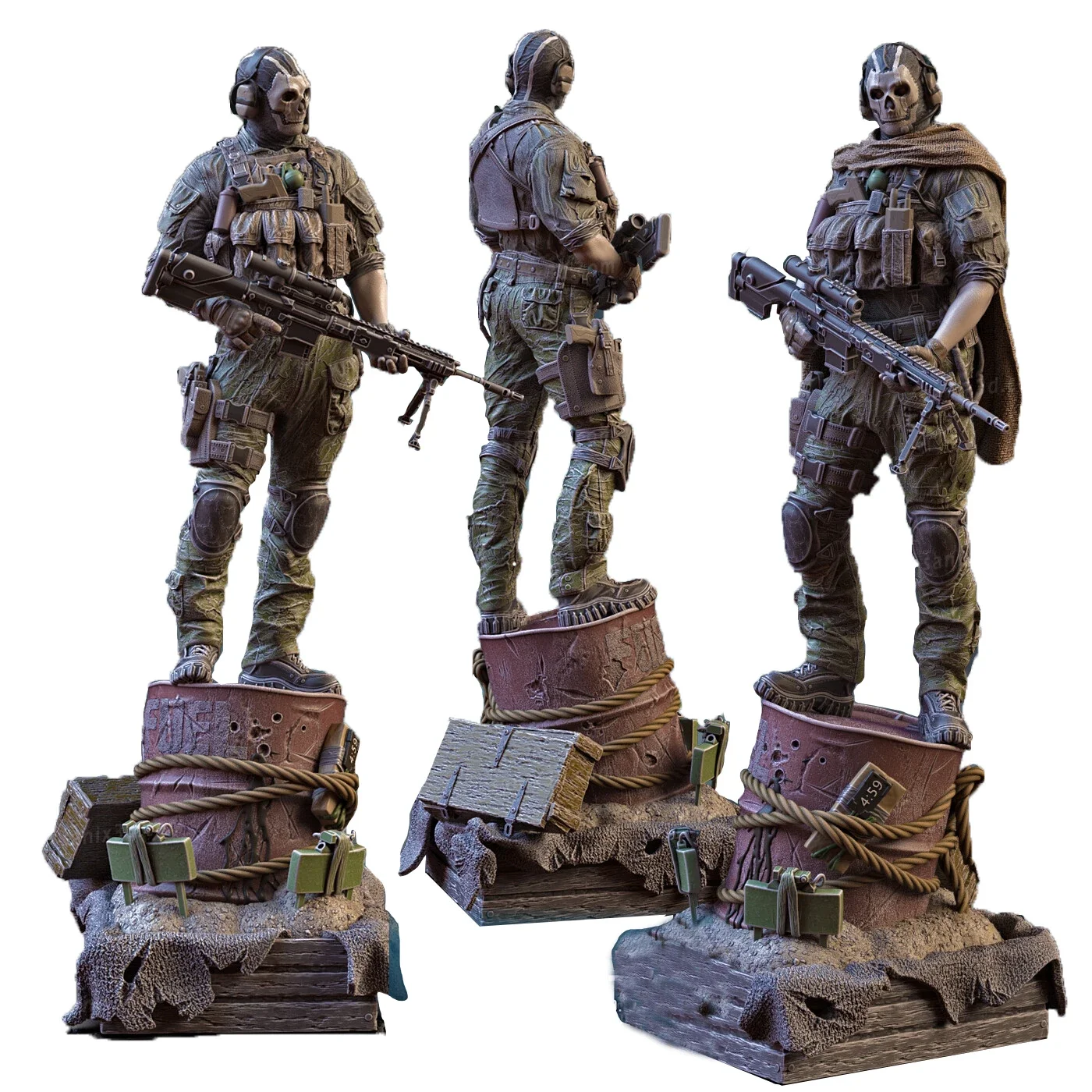 Commando 1:16 Zestaw miniaturowych modeli z żywicy Niepomalowany plastikowy zestaw modeli A108