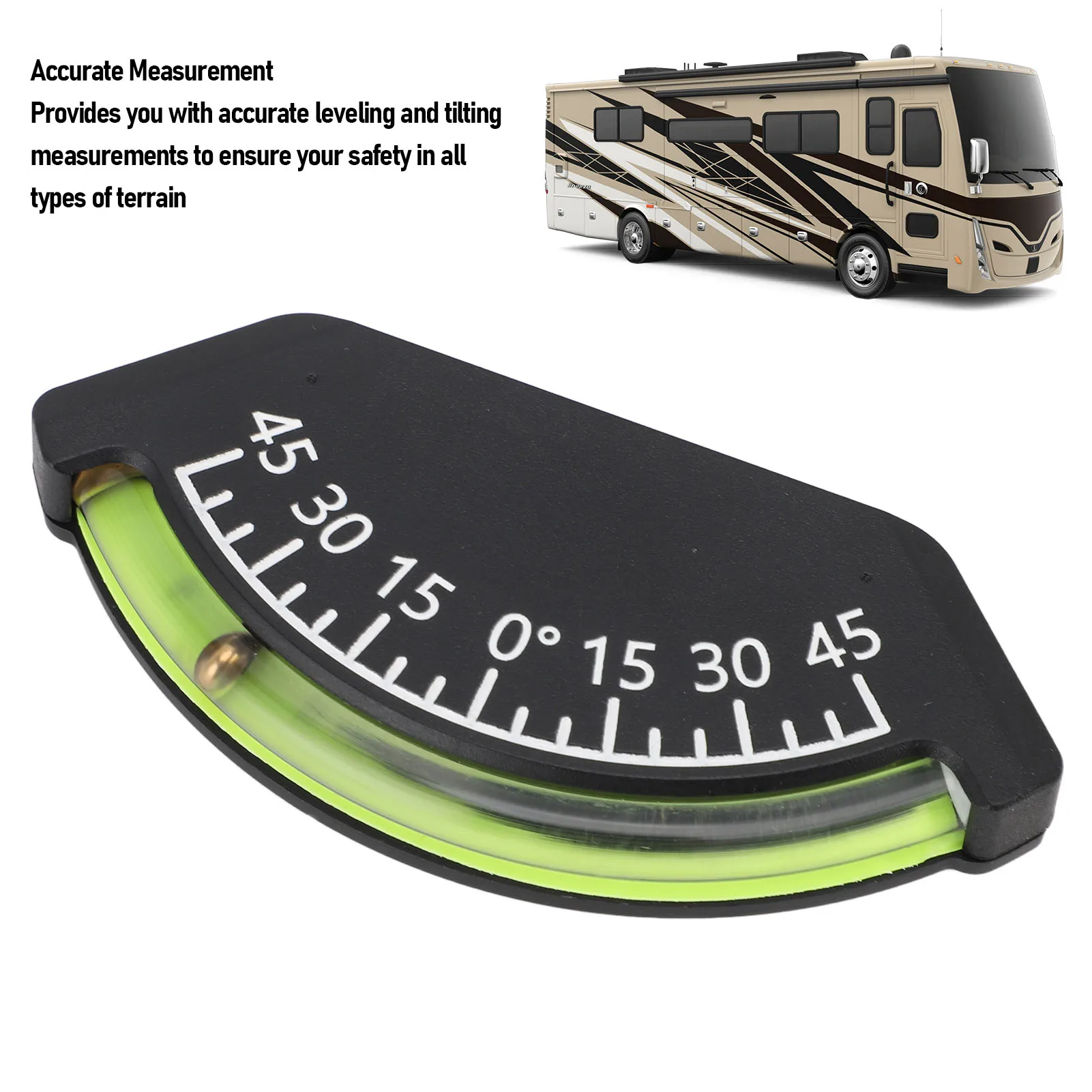 45 Deg Level Gauge 45 Deg Inclinometer Accurate Measurement  Proof Easy Install for Off Road Vehicle Truck RV Trailer Boat