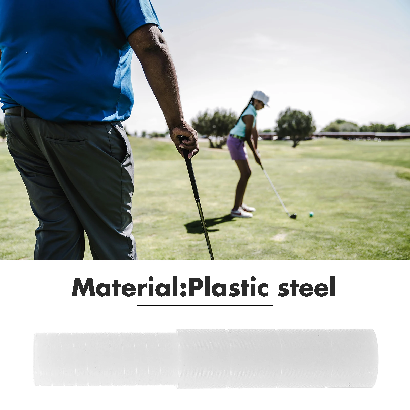 

Golf Shaft Extender Lightweight White Plastic Steel Rods for Drivers Durable Long Term Use Golfs Club Supplies Extensions