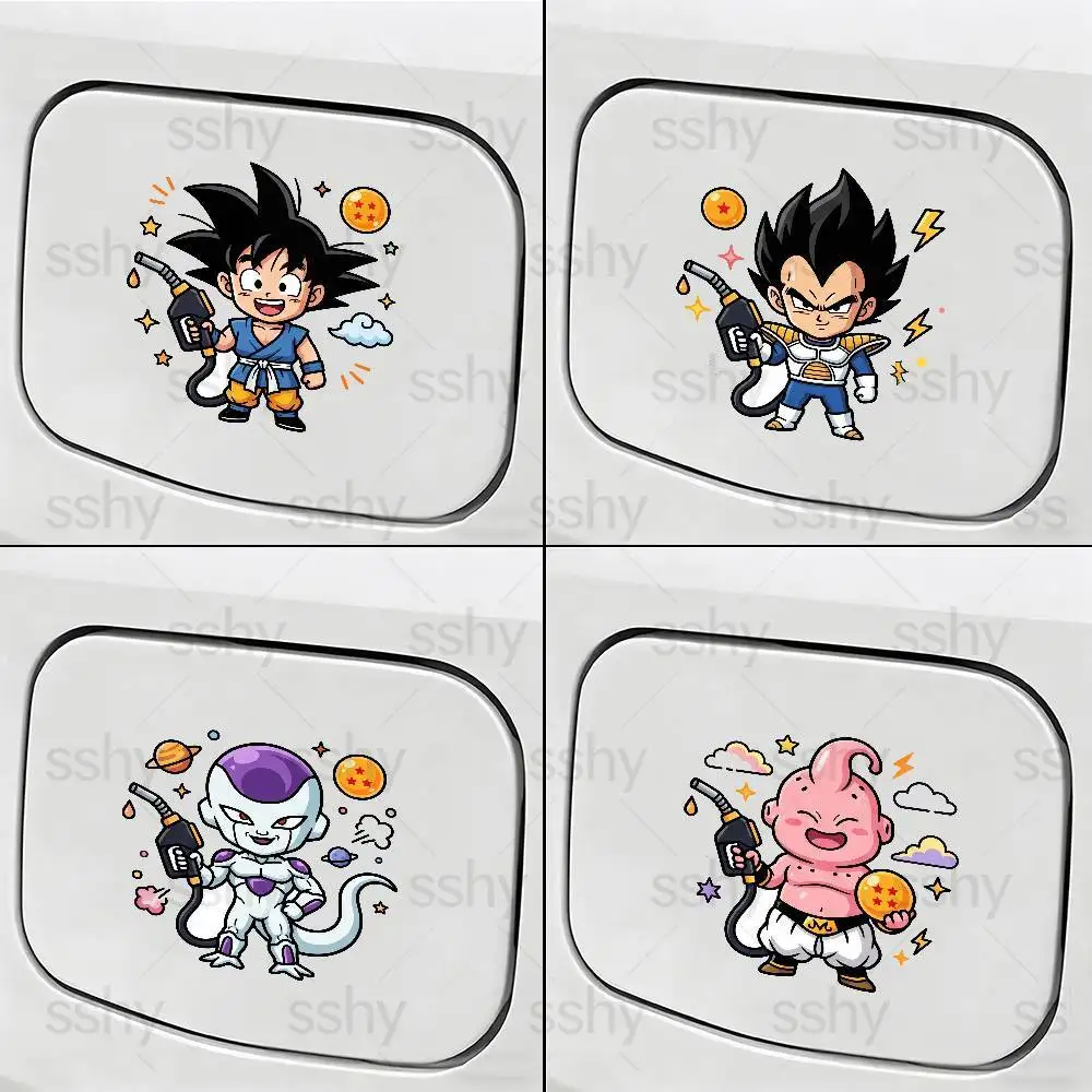 

DRAGON BALL GOKU Car Fuel Tank Cap Warning Sticker Waterproof Vinyl Fuel Cap Decal