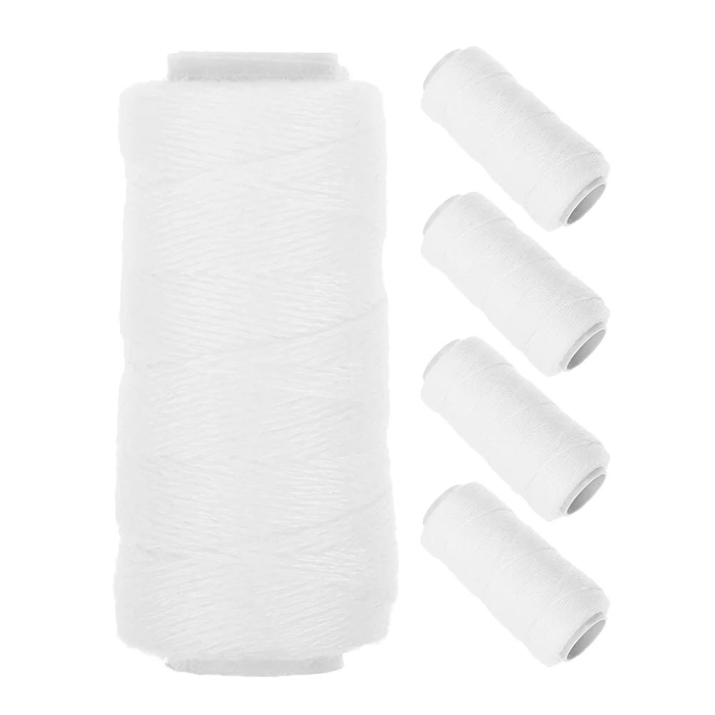 5 Rolls Face Pulling Machine Cotton Thread Hair Removal Wire Epilator for Threading Eyebrow Tool Line Regiment