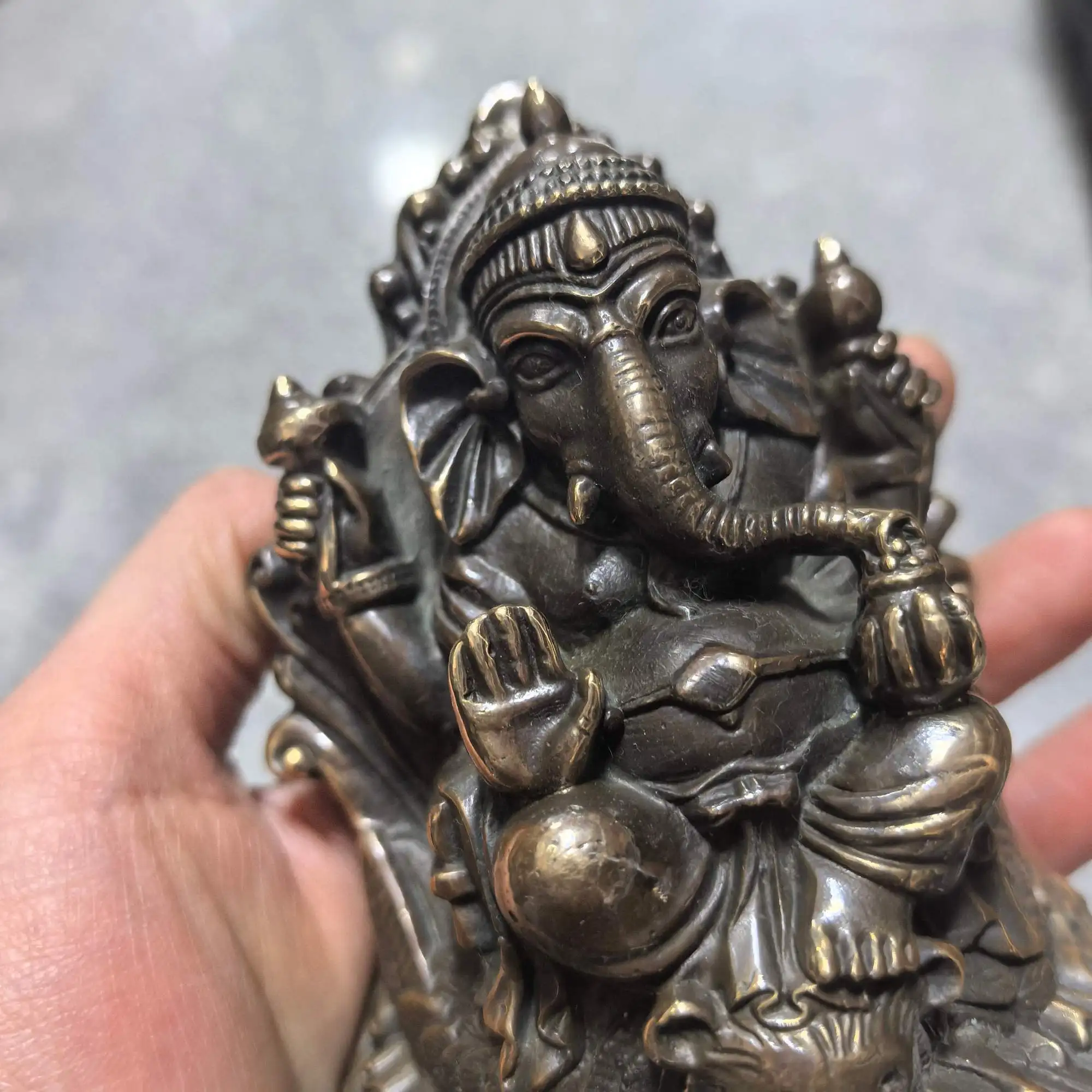 Thai elephant god Lord Ganesha Statue Sculpture Figurines Home Garden Decoration Statues For House ﻿