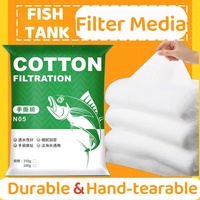 Bionic Cashmere Aquarium Filter Floss - Phenol-Free, Hand-Tearable for Fresh & Saltwater Tank, 100g/250g