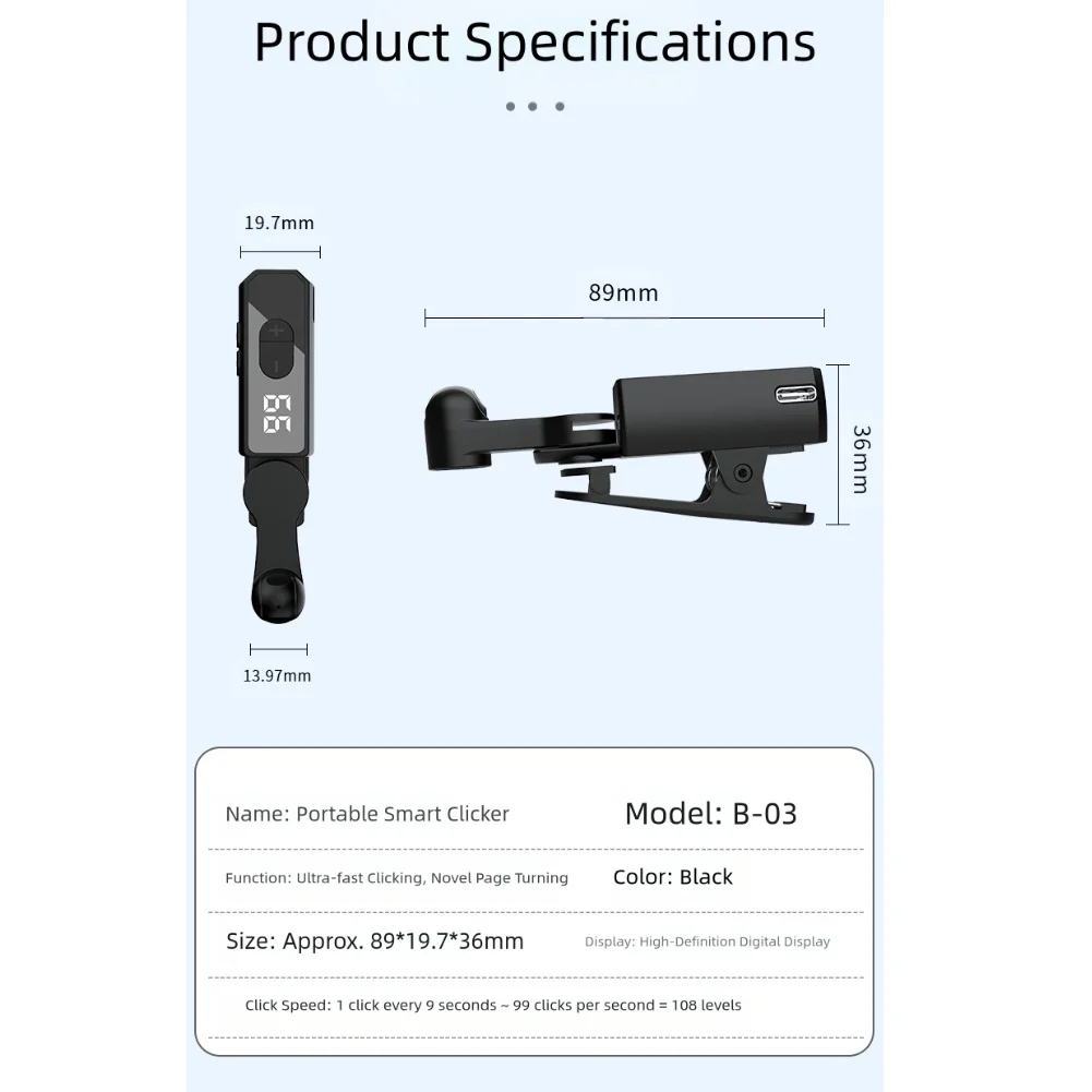 Brand New Screen Auto Clicker For Smart Phone Video Live Streaming Gadget Smartphone Game Screen Touch Screen Tapper Supplies