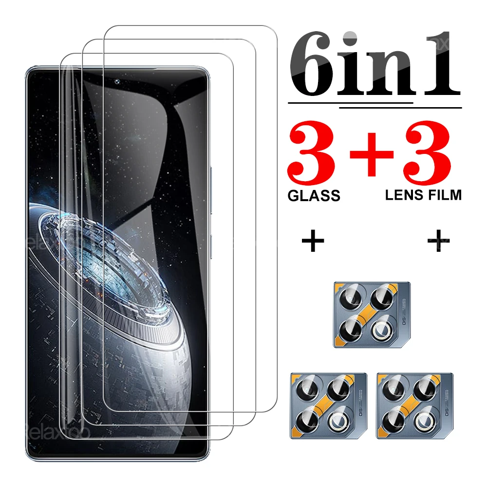 6in1 Clear tempered glass lens film For Infinix GT 20 Pro 2024 5G Screen Protector tempered film For GT 20 Pro GT20 Pro GT 20Pro