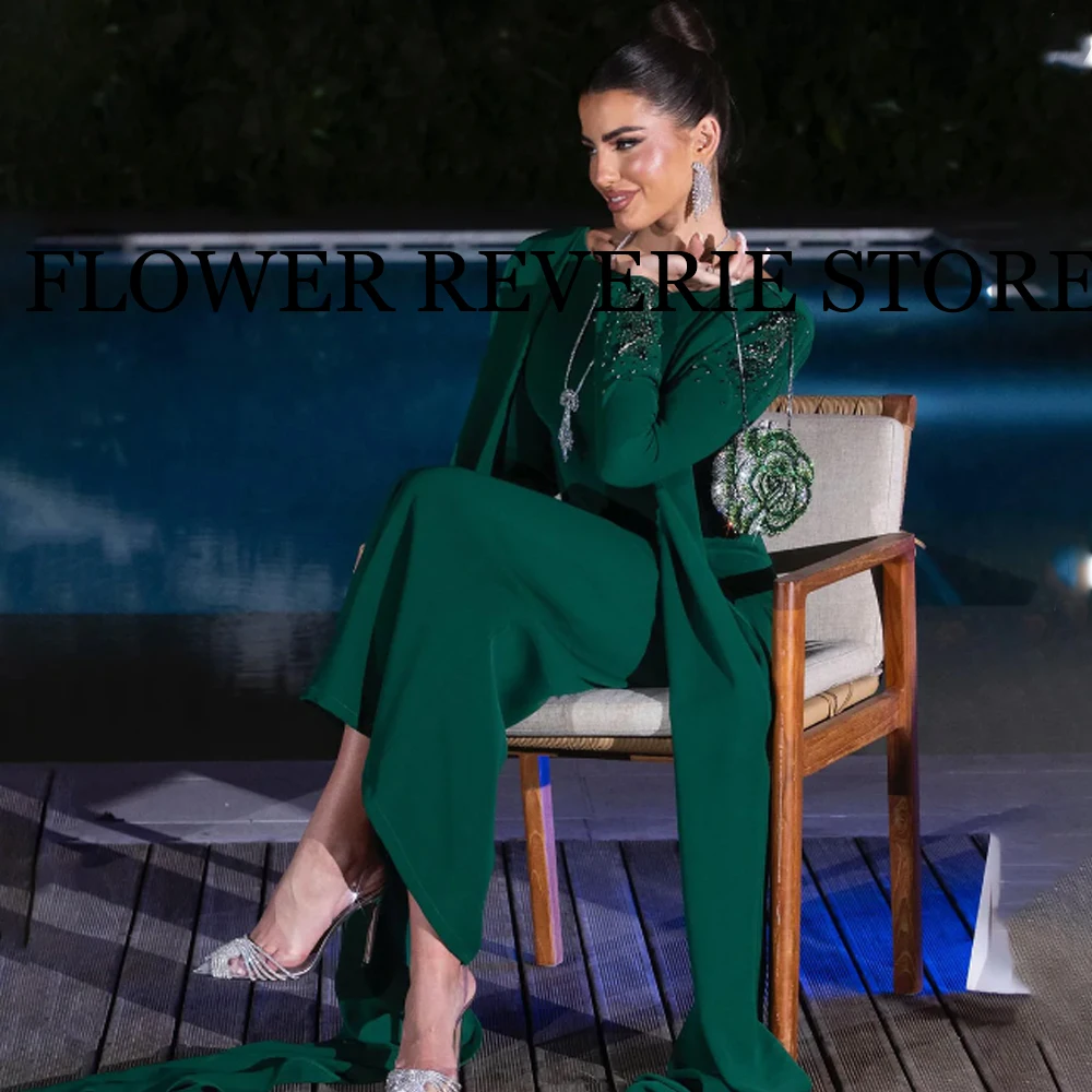 ที่กําหนดเองคลาสสิกอย่างเป็นทางการ JERSEY จีบคอลัมน์ Scoop คอยาวชุดพรหมคุณภาพสูง