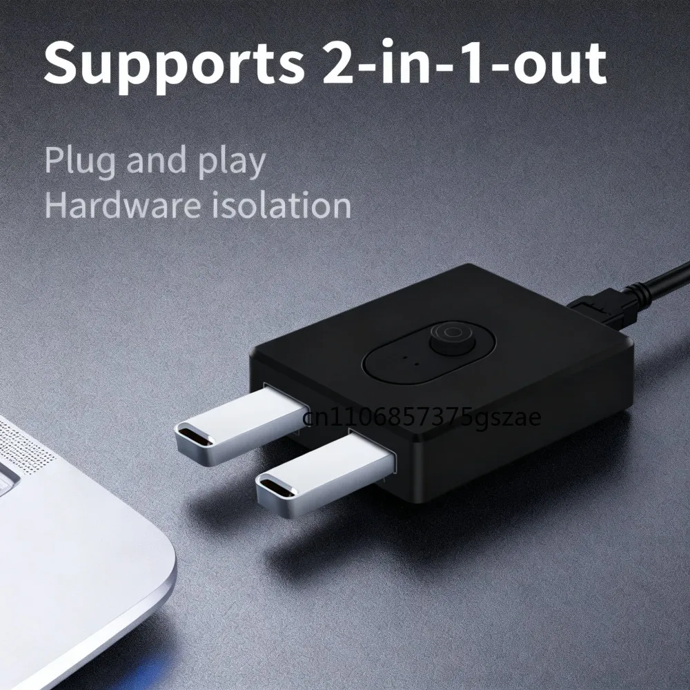 USB 3.0 KVM Switch 1x2/2x1 USB Hub Bidirectional Switcher USB3.0 Extender Shared Controller for PC Keyboard Mouse Printer