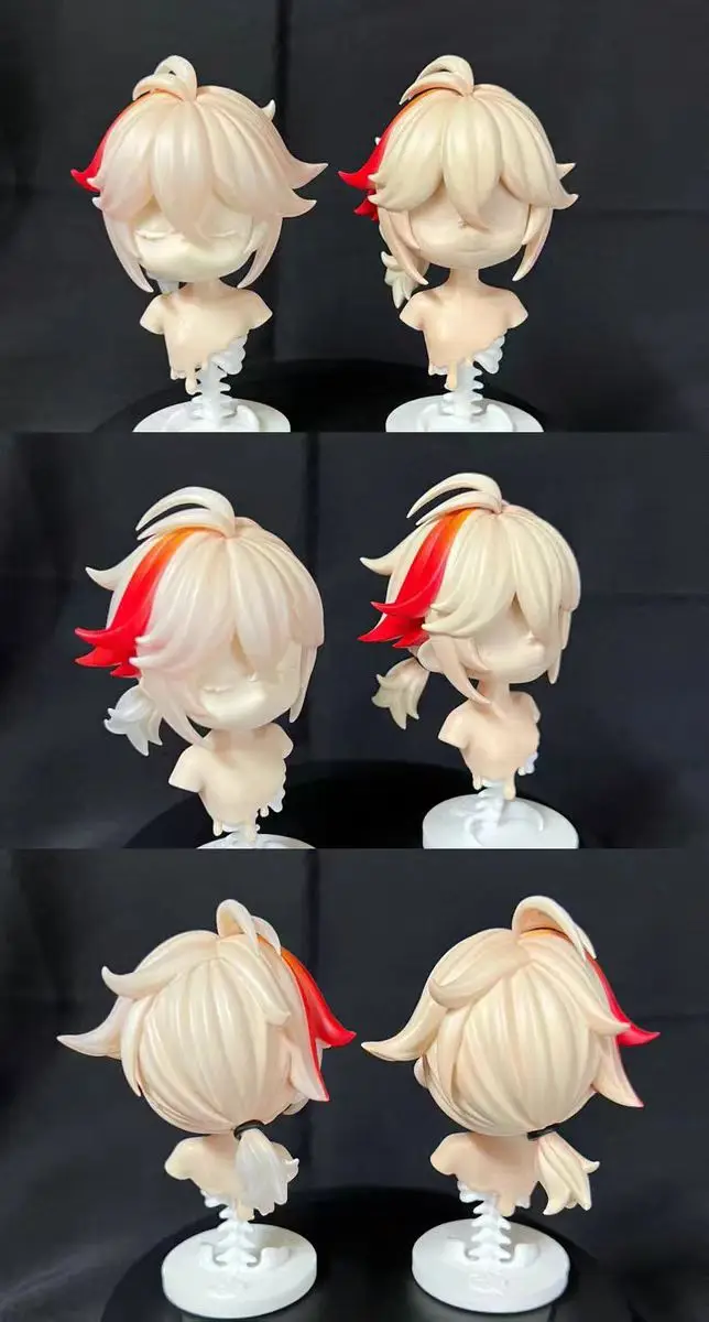 Kaedehara Kazuha GSC Colored Transparent Hair Genshin Impace 1/12 BJD Handmade Customized Ob11 OB22 DIY Doll  Accessories