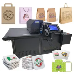 single pass printer large format 2180mm digital automatic printer color cardboard pizza box Corruga printer impresora