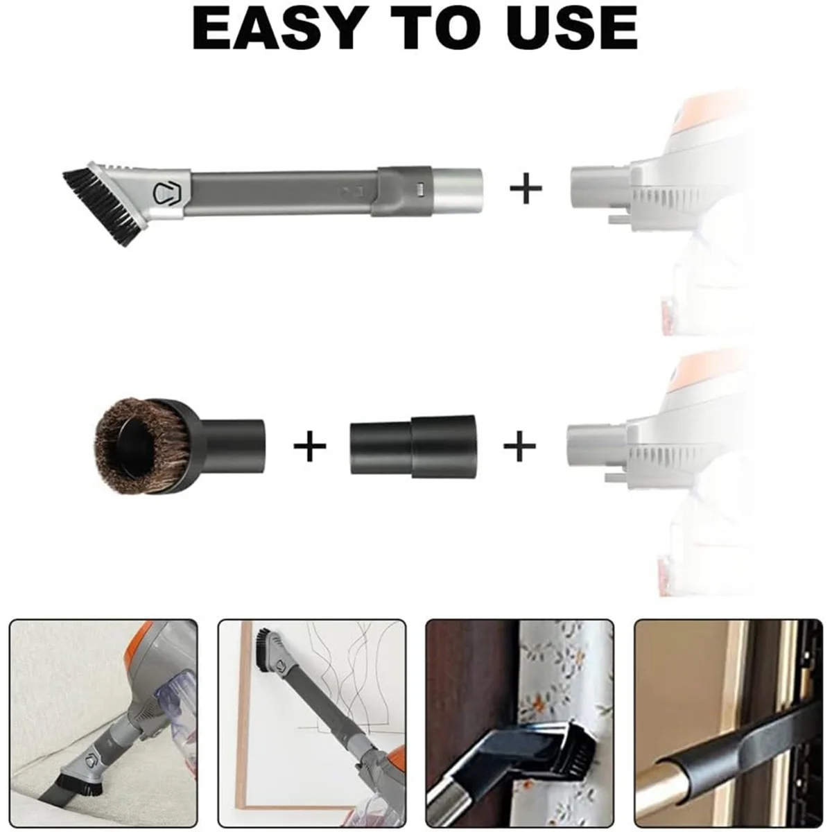 Vacuum Attachments Crevice Tool Duster Brush for Shark Rocket Lift Away NV680 NV752 NV800 HV300 NV650 NV803_ABGP