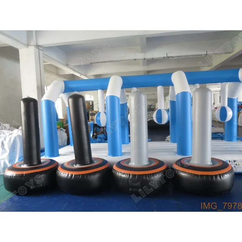 inflatable single water game toy, water park water amusement facilities obstacle toy