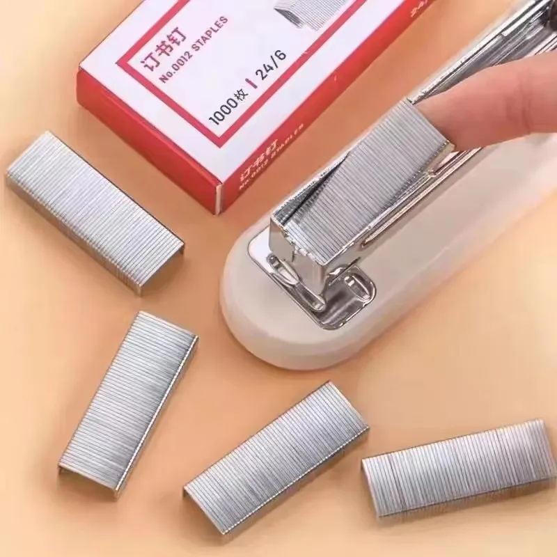 新品1000個セット12 #   24/6 ステンレス鋼ステープラー用ステープル、文房具、オフィス、学校、バインダー、サプライヤー 0012