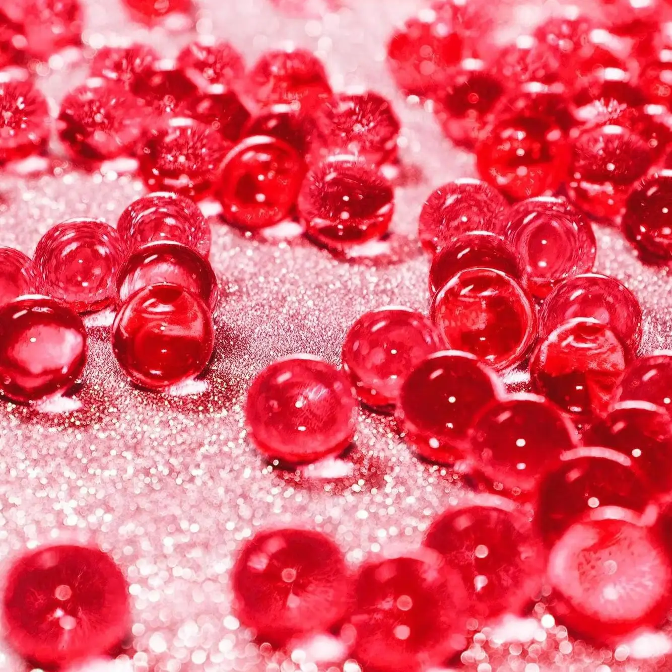 10K Red Gel Water Beads for Orbeez Gun Hydrogel Growing Big in Water Balls Orbizs Blaster Ammo Home Decor Family Kids Shoot Toys