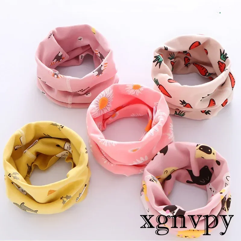 Winter Children Warmer Neck Scarf for Kids Boys Girls Neckerchief Cute Baby Cartoon Scarf Soft Neck Collar Children´s Scarves