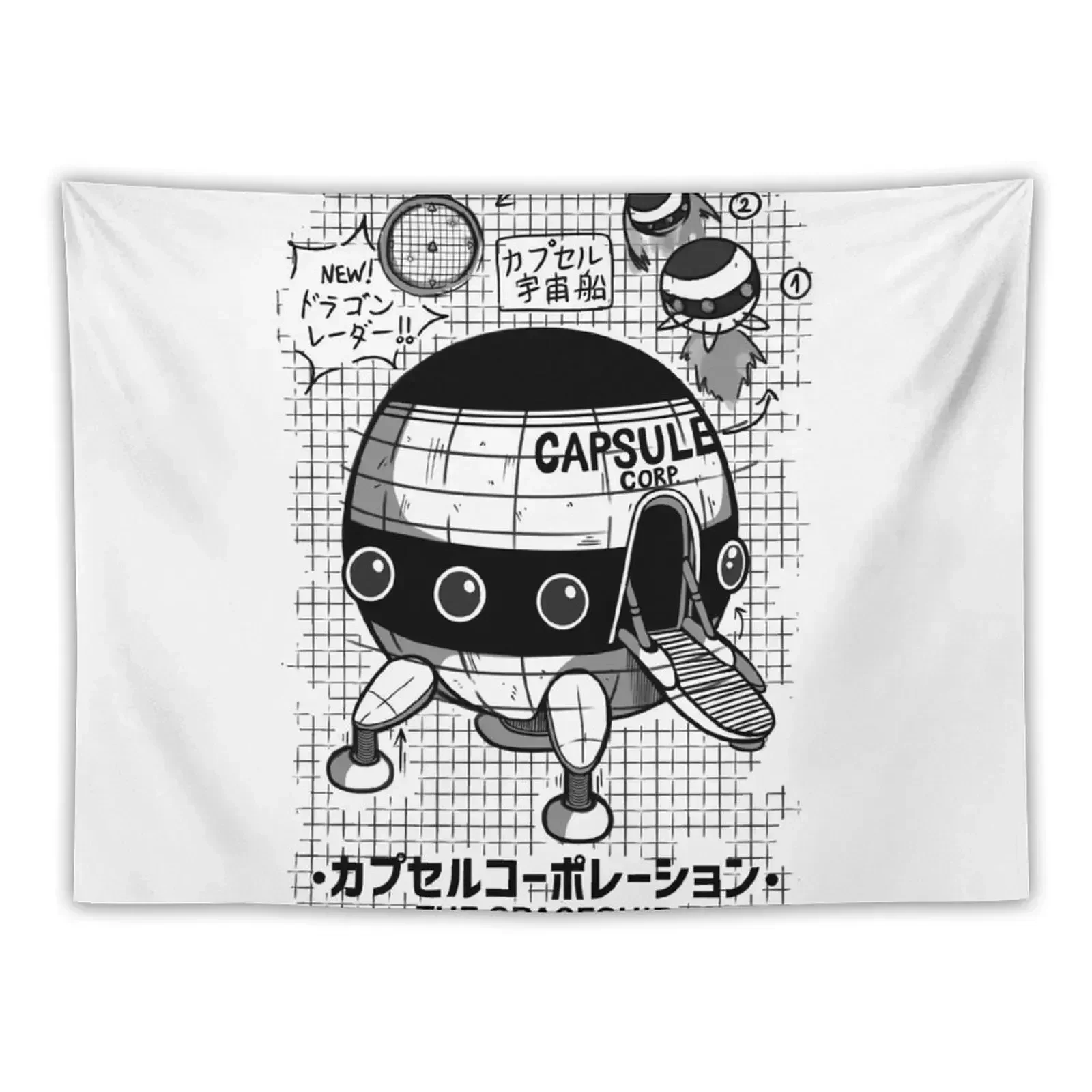 Capsule Spaceship Tapestry House Decor Bedroom Decorations Aesthetics For Room Home Decorators Tapestry