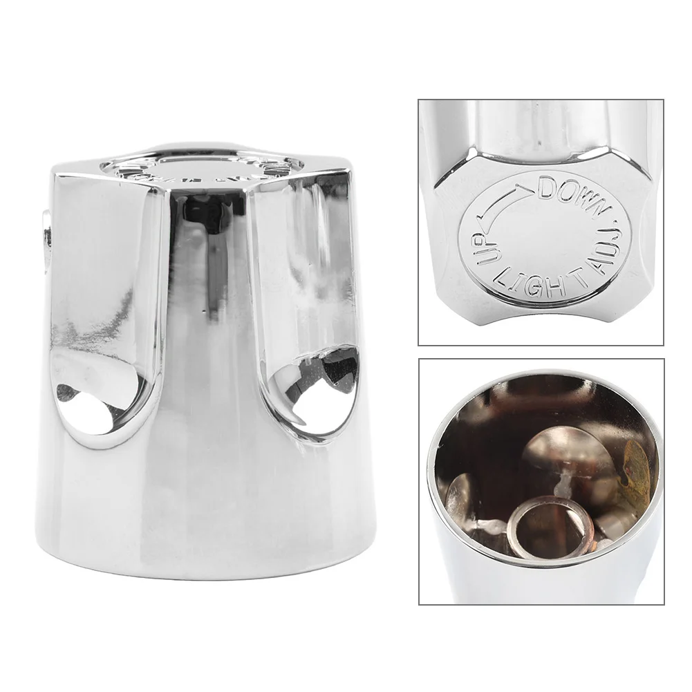 Chrome Motorcycle Headlight Up/Down Adjustment Knob Aluminum For Honda Goldwing 1500 GL1500 1988-2000