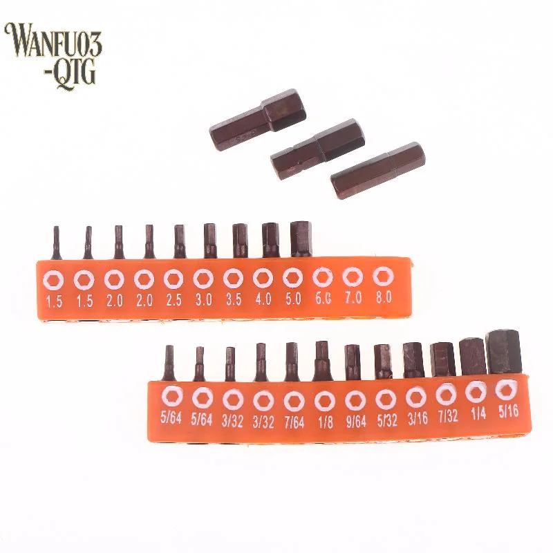 New 12/24 Pieces Hexagonal Screwdriver Bit Set, 25mm Hex Shank, Magnetic Safety Screwdriver Bit With Storage Strip