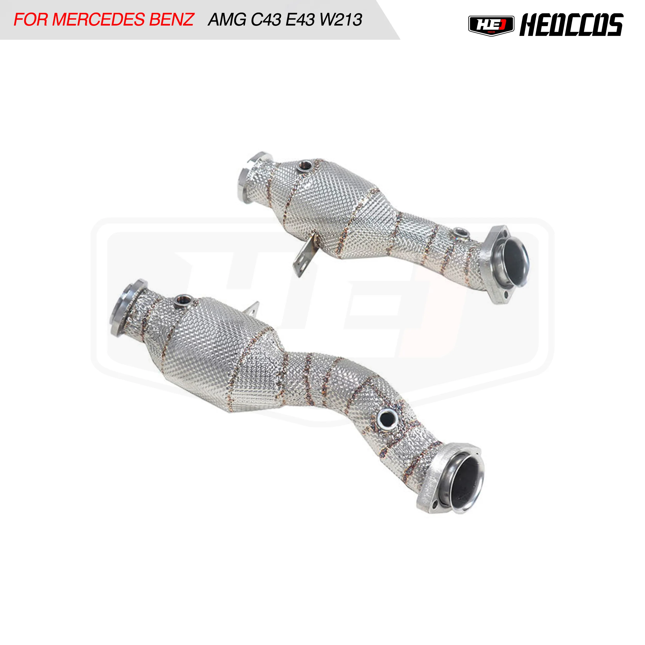 

HEO Performance for Mercedes BENZ AMG C43 E43 E400 E320 GLC43 W213 Exhaust Downpipe High Flow Exhaust Modification