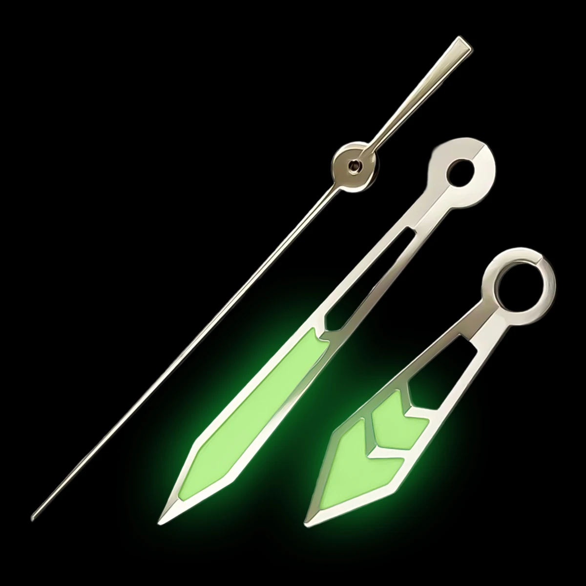 NH35 Hands Black Blue Watch Hands Green Super Luminous Pointer Fits NH36 4R35 4R36 7S Automatic Movement Replace Parts Pointer