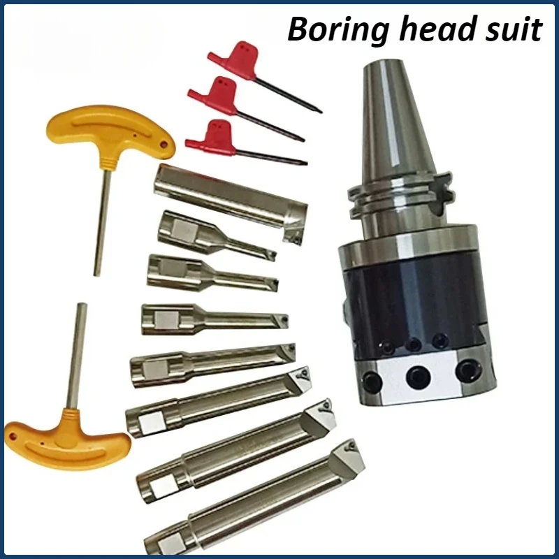

NBH2084 Fine Boring Head Set BT30 BT40 NT30 NT40 BT50 NT50 R8 SK30 SK40 SK50 C20 MT2 MT3 MT4 MT5 Boring Tools Tool Holder 8pcs