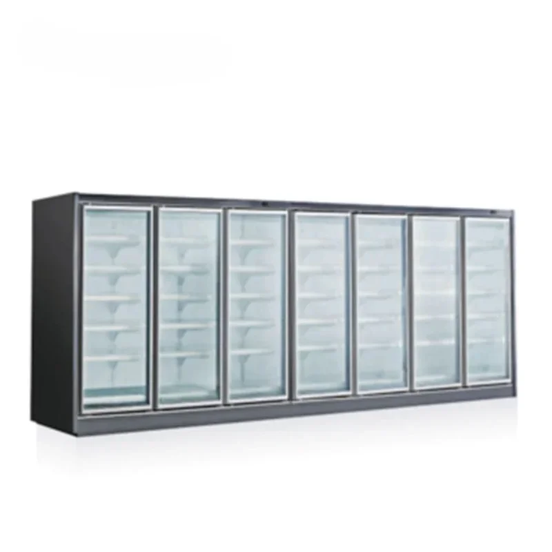 DUSUNG Commercial Upright Display Cabinet Beverage Showcase Chiller Refrigerator Convenient Store Cooler Fridge