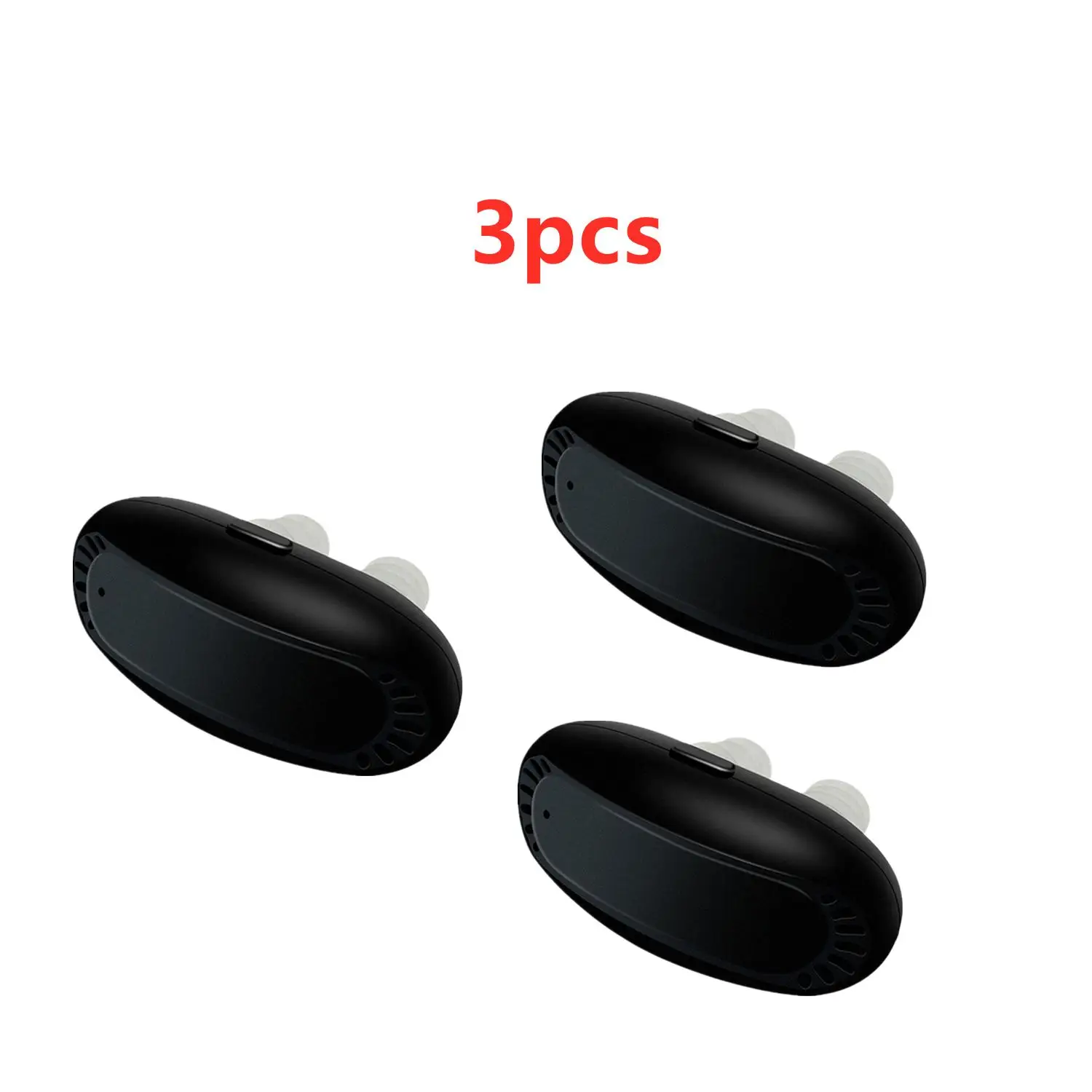 

3 Pcs Portable Infrared Rhinitis Device Double Holes Low Frequency Pulse Nose Massage Nose Care Therapy Machine Black