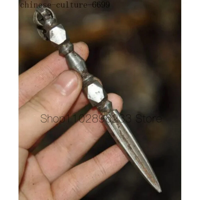 4-Inch Tibetan Swan Fork Vajra Dorje Phurpa Exorcism Charm Statue