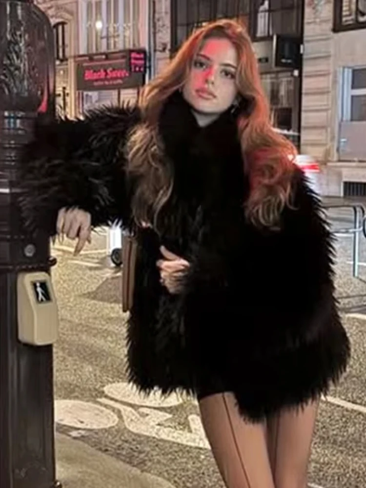 Dolcevita Nibber comodi cappotti pelosi donna autunno inverno stile zip manica intera giacca classica moda causale High Street