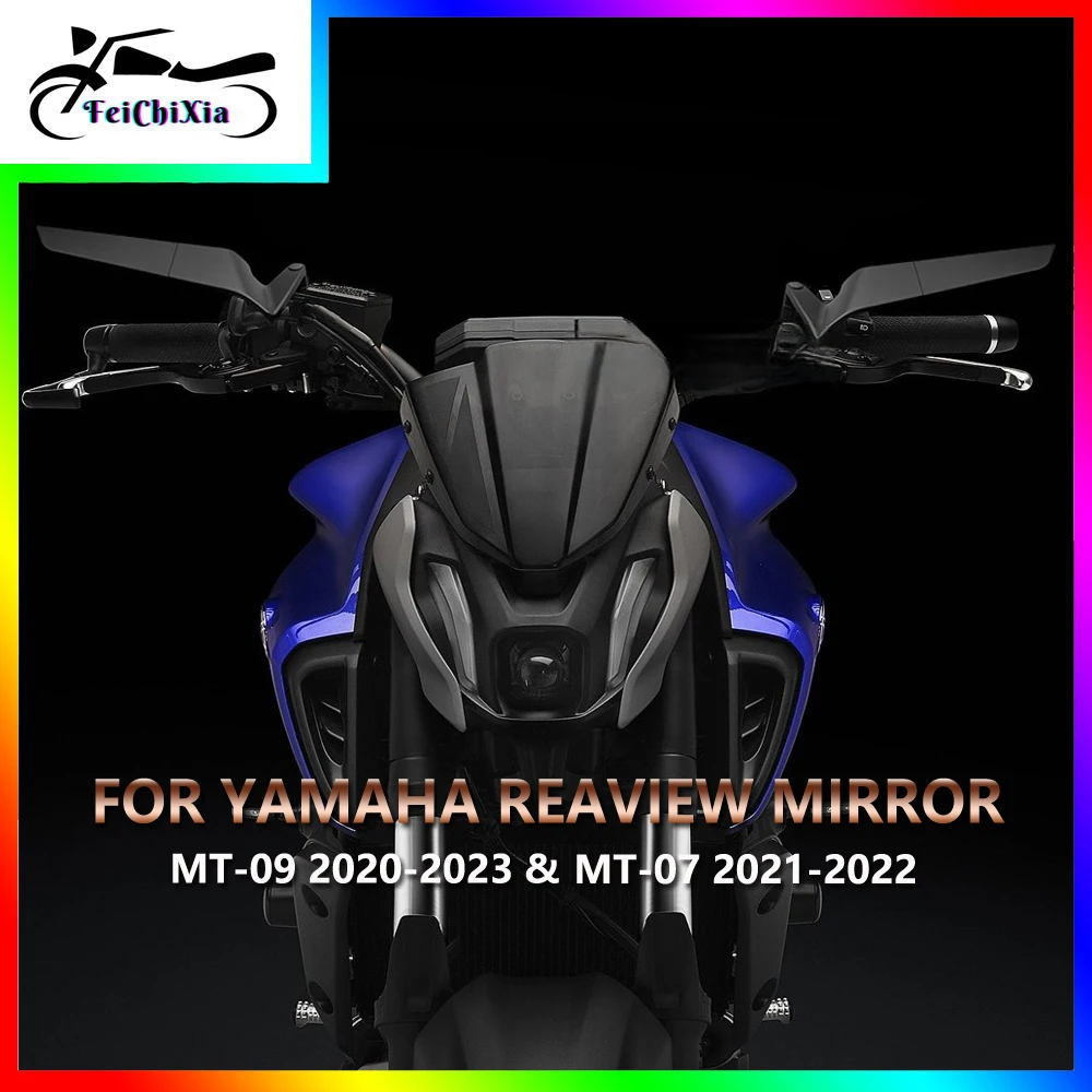 For YAMAHA MT-09 MT09 2020-2023 MT09 SP 2021- 2023 MT-07 MT07 2021 2022 Motorcycle Accessories Rearview Black HD Mirror