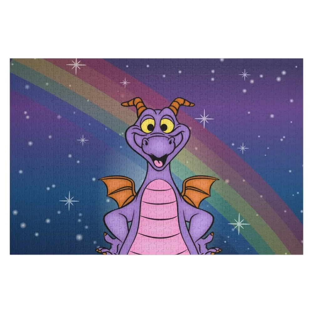 

Figment Rainbow stars Jigsaw Puzzle Personalized Gift Married Jigsaw Custom Name Wooden Toy Puzzle