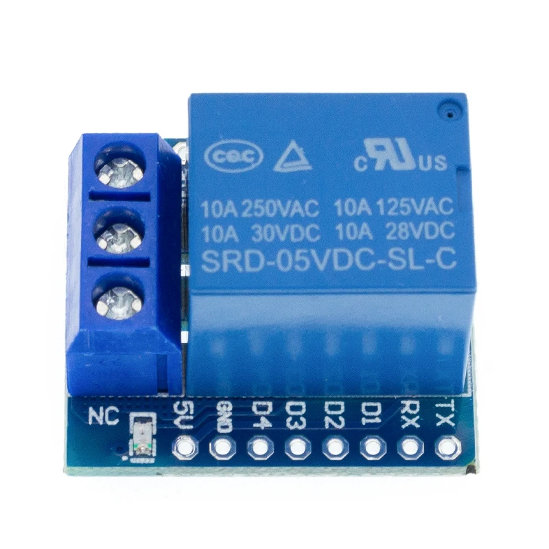 1Set One Channel D1 Mini Relay Shield D1 Mini Relay Module for   ESP8266 Development Board 1 channel