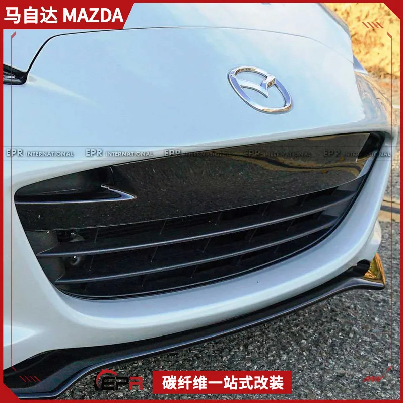 

Suitable for Miata Mazda MX5 ND RF carbon fiber modification, front bar middle mesh cover, front face upper cover installation