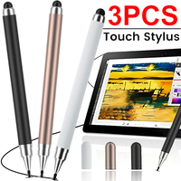 3-1Pcs Tablet Mobile Phone Universal 2 IN 1 Capacitive Stylus Pen Drawing Pens for IPhone Android All Capacitive Touch Screens