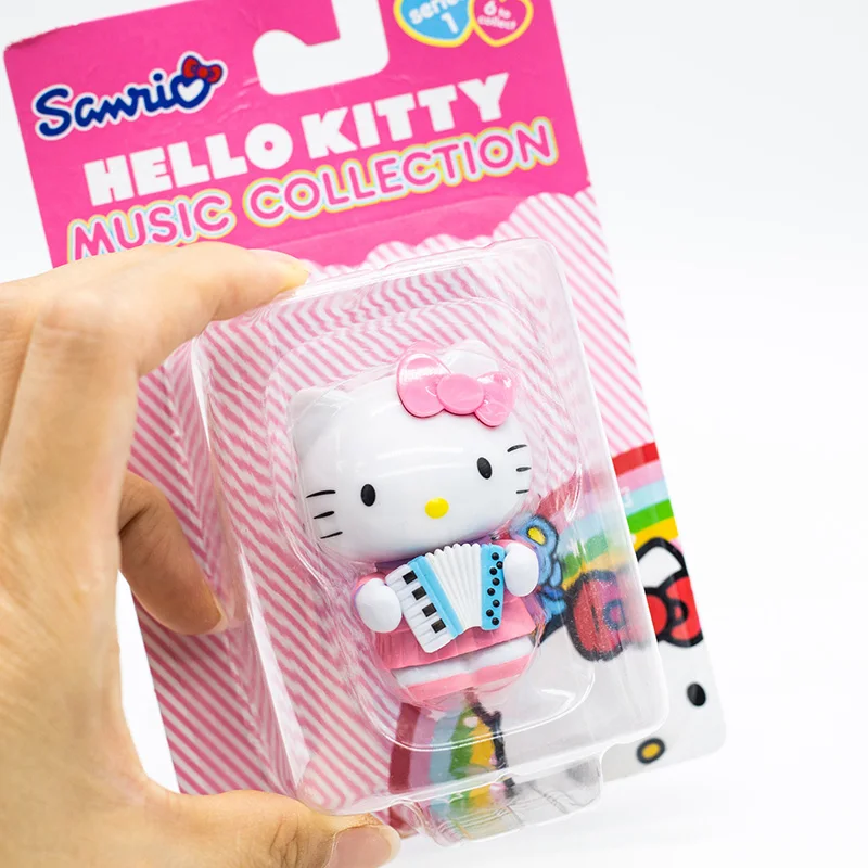 Sanrio Hello Kitty KT Cat Music Collection musicista Kitty Doll regali giocattolo modello Anime figure raccogliere ornamenti