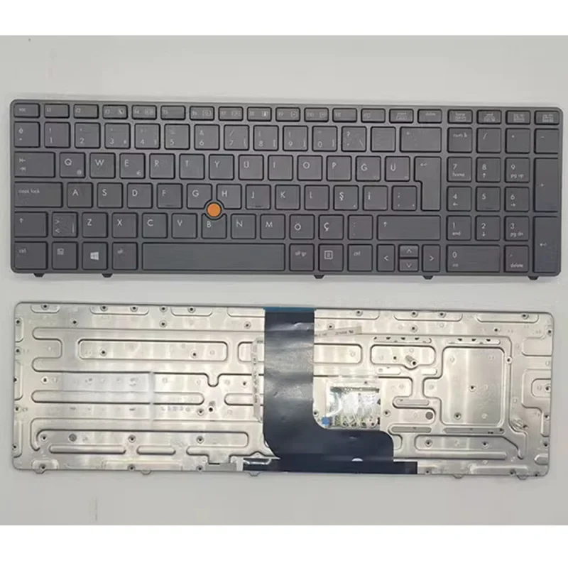 H FOR HP 8560 8560W 8570w Notebook Keyboard US with Pointer