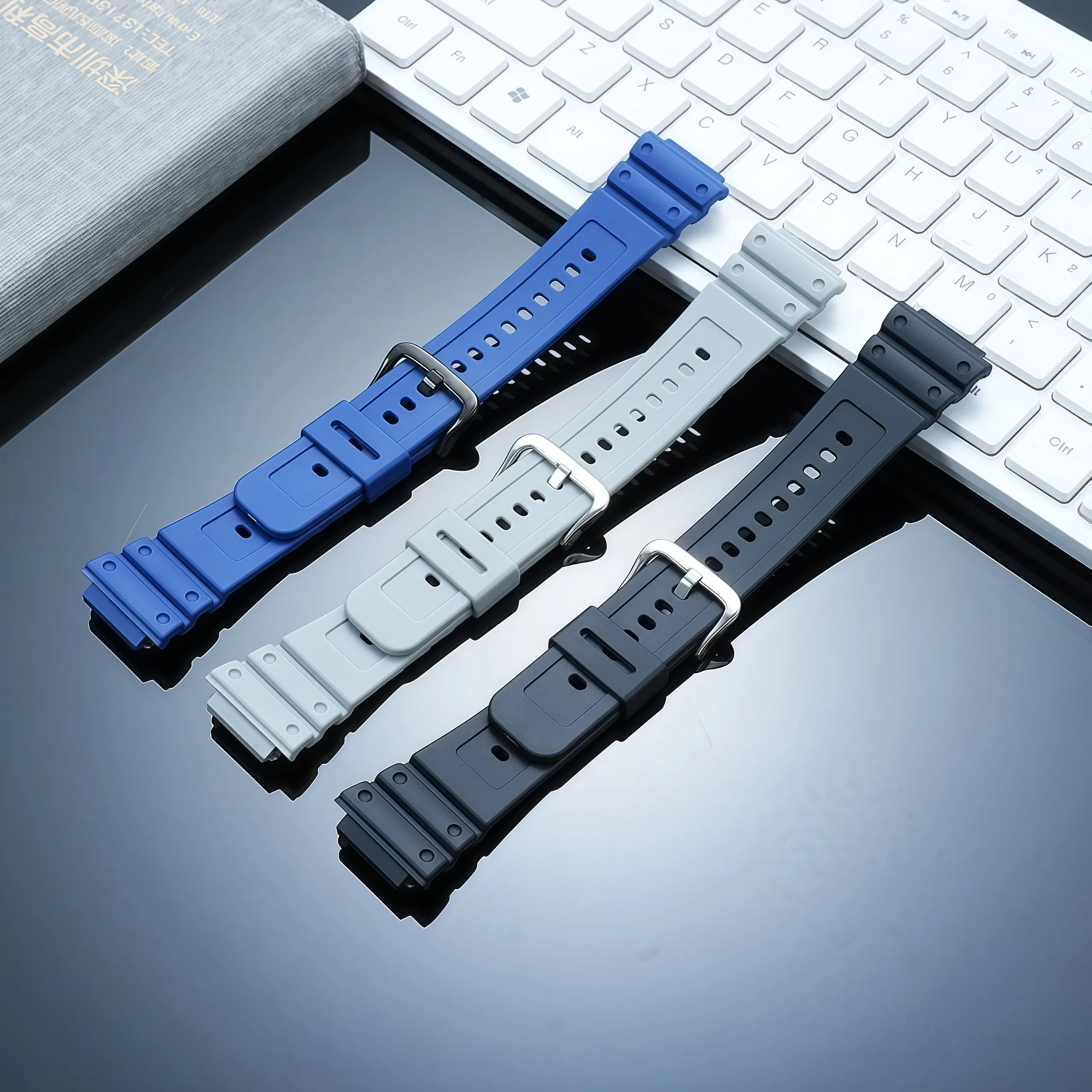 Suitable for Casio Small Square Watch DW-H5600 Series 40th Anniversary Resin Silicone Watch with Men's Special Accessories