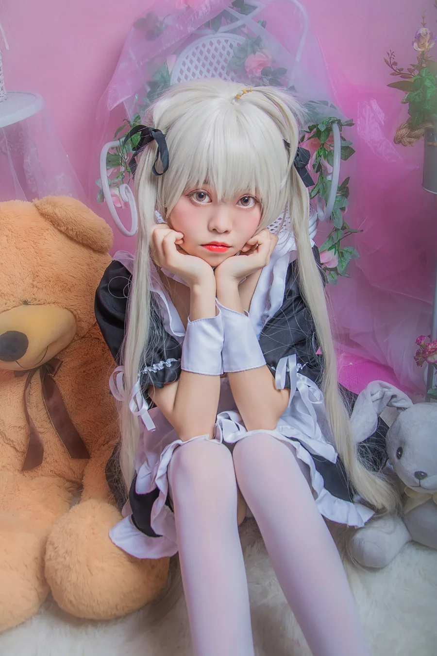 Anime Cosplay Costumes, Yosuga No Sora Kasugano Sora Maid, Sexy Tablier fur s, Uniform Meidofuku Lolita, Halloween Party