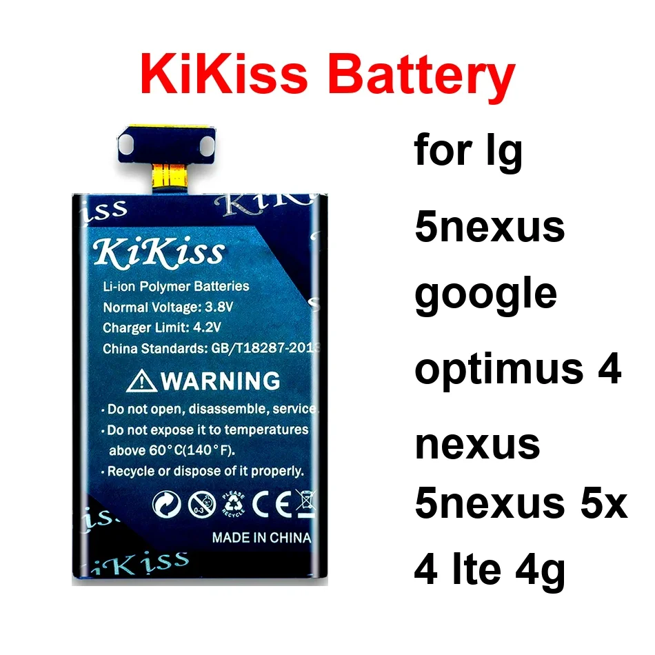 

Аккумулятор для мобильного телефона, надежный источник питания BL-T9 BL-T5 BL-T19 3500-4300 мАч для LG 5NEXUS, Google Optimus 4, Nexus 5X LTE 4G