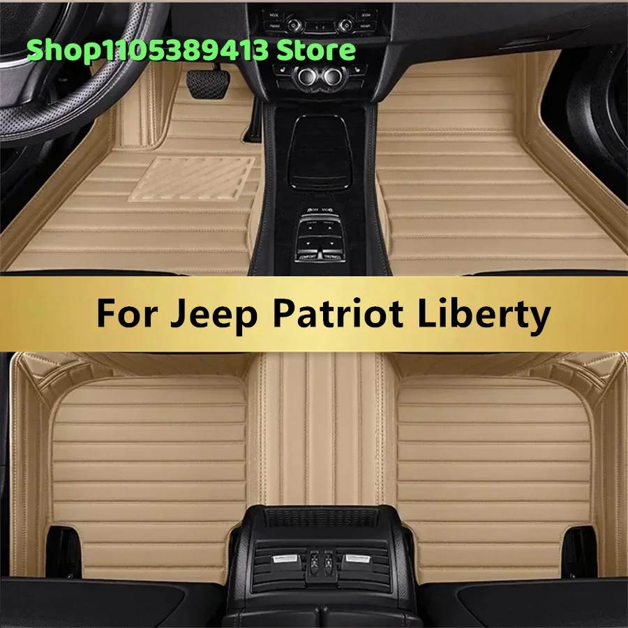 

Auto Mats Carpets Leather Custom Car Floor Mats For Jeep Patriot Liberty 2015 2014 2013 2012 2011 2010 2009 Car Mat Accessories