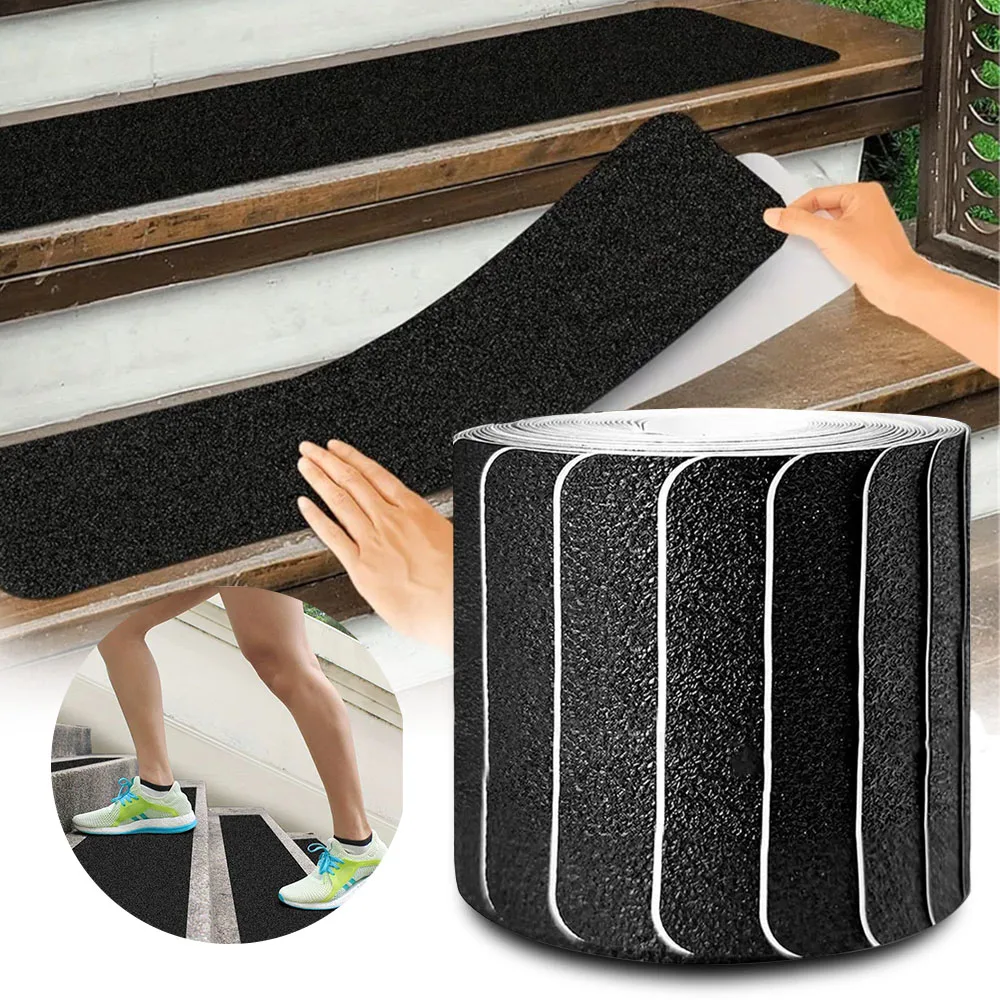 High Traction Anti-Slip Stair Tapes Outdoor Indoor Safety Grip Strips for Steps Walkways Ramps Durable Adhesive Non-Slip Treads