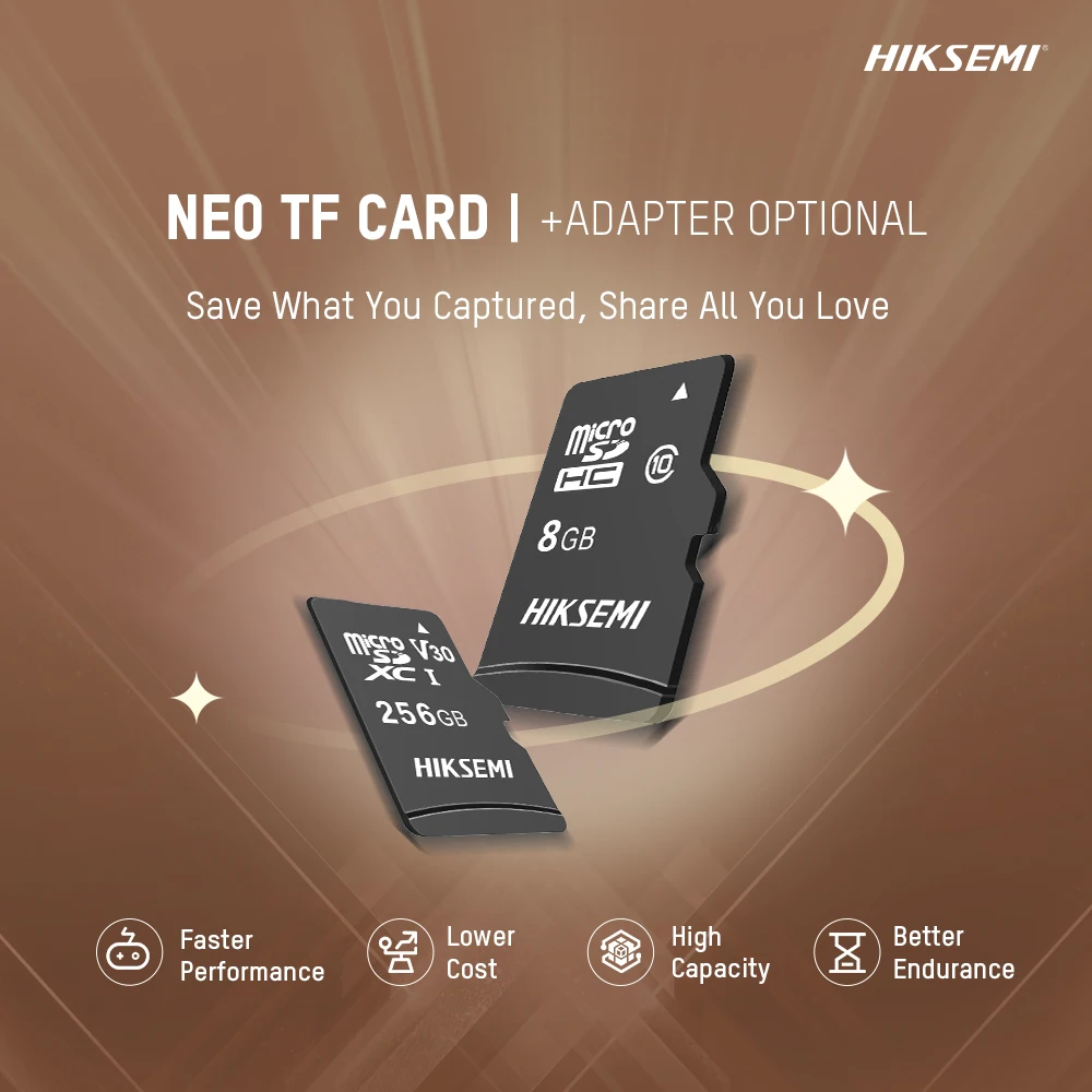 HIKSEMI NEO TF 카드, V30 Class10 마이크로 SD 카드, 128GB, 256GB 메모리 카드, UHS-I C10, 8G, 16G, 32G, 64G, MicroSDHC, 카메라 태블릿 휴대폰용