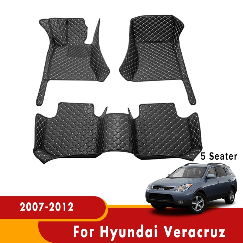 

Для Hyundai Veracruz 2012 2011 2010 2009 2008 (5 сидений) автомобильные коврики, коврики, напольные покрытия на заказ, интерьер автомобиля, автостайлинг